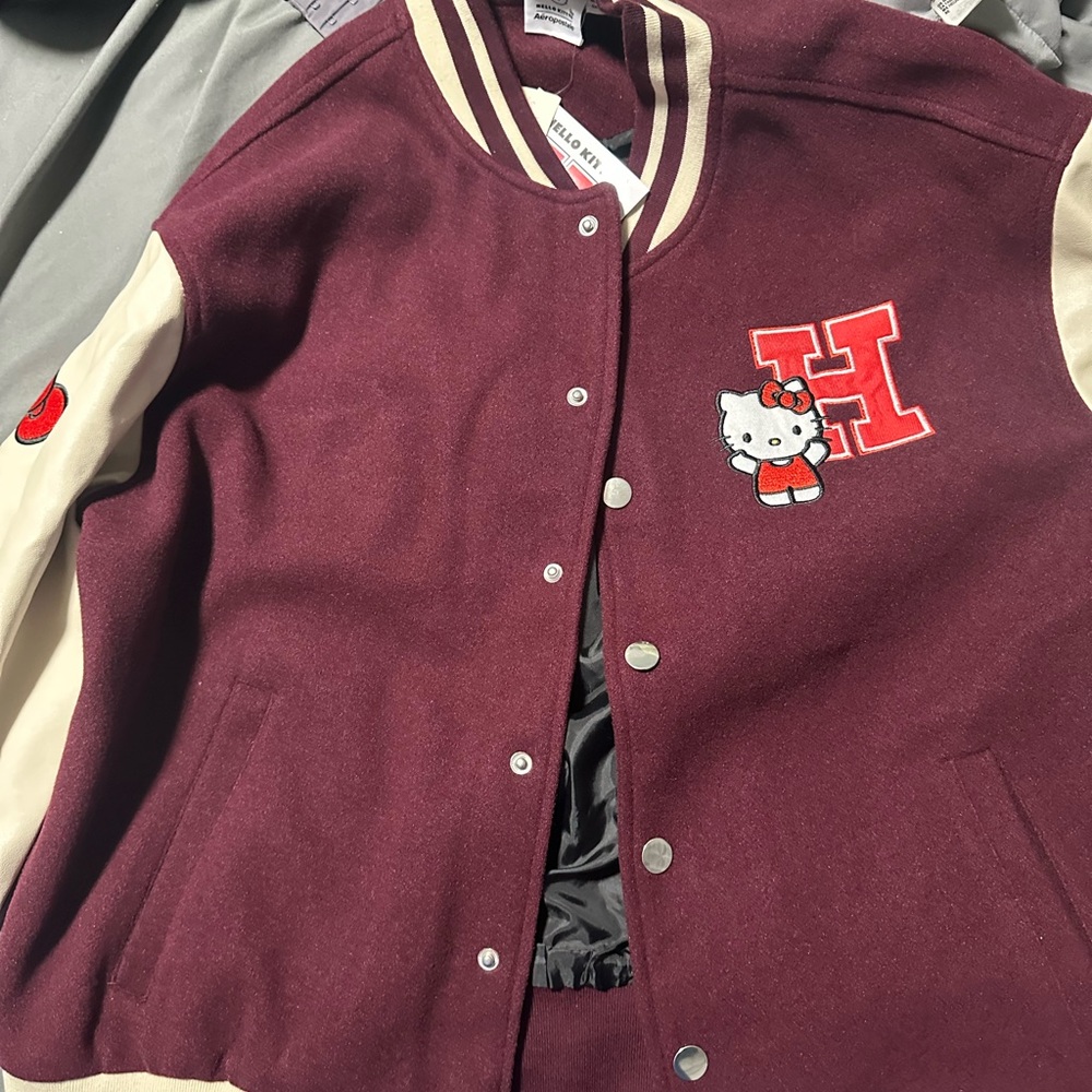 Hello Kitty Varsity Bomber Jacket